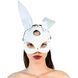 Кожаная маска Зайки Art of Sex - Bunny mask, цвет Белый &mdash; фото 1 из 5