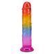 Дилдо Doc Johnson Crystal Jellies - 7 Inch Сlassic Dong - Rainbow &mdash; фото 2 из 6