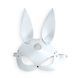 Кожаная маска Зайки Art of Sex - Bunny mask, цвет Белый &mdash; фото 3 из 5