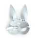 Кожаная маска Зайки Art of Sex - Bunny mask, цвет Белый SO9646 фото 4