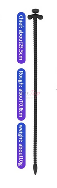 Силіконовий стимулятор уретрі із пробкою Silicone Hollow Urethral Catheter Dilator - фото товару 2