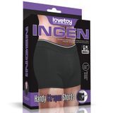 Шорти для страпону чорного кольору Lovetoy Ingen large розмір XL XXL, Черный - 1