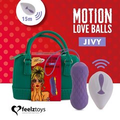 Вагінальні кульки з масажем і вібрацією FeelzToys Motion Love Balls Jivy  1