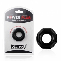 Чорне ерекційне кільце Power Plus Lovetoy IXI58067 фото