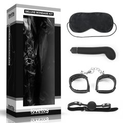 Набор для сексуальных бдсм игр Deluxe Bondage Kit (маска, g-вибратор, наручники, кляп) IXI39756 фото