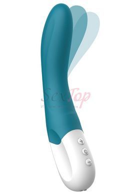 Вібратор точки G Liebe Bend It Rechargeable Ocean Blue, 10 режимів, дуже потужний, гнучкий стовбур - фото товару 2