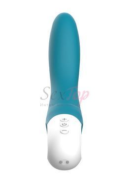 Вібратор точки G Liebe Bend It Rechargeable Ocean Blue, 10 режимів, дуже потужний, гнучкий стовбур - фото товару 5
