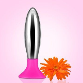 Анальна металева втулка Lovetoy Bobby, Рожевий - 1