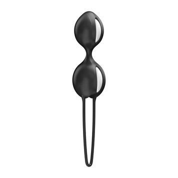 Вагінальні кульки Fun Factory SMARTBALLS DUO Black, 2 шт, діаметр 3,2 та 3,6 см,  - 1