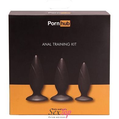 Набір анальних пробок Pornhub Anal Training Kit, макс. діаметр 3 см - 3,6см - 4 см SO3117 фото