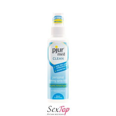 Очищающий спрей pjur med CLEAN 100 мл для нежной кожи и игрушек, антибактериальный PJ10440 фото