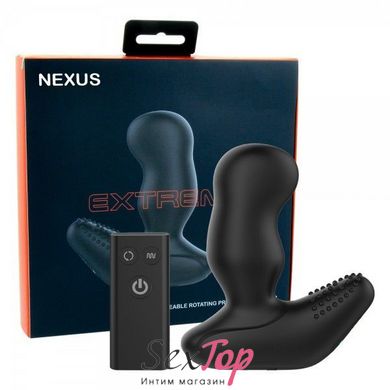 Массажер простаты Nexus Revo Extreme с вращающейся головкой и пультом ДУ, макс диаметр 5,4см SO3063 фото