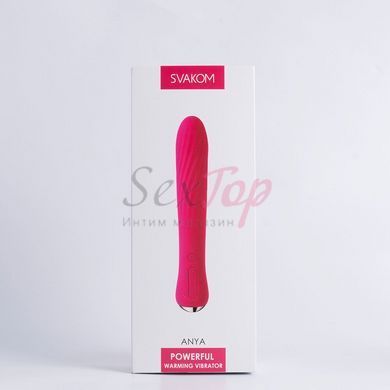 Вибратор с подогревом Svakom Anya Plum Red &mdash;  фото товара 7