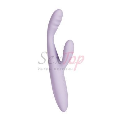 Тонкий кролик-вібратор Svakom Cici 2+ Lilac, керування зі смартфона, підігрів до 38 &deg;C - фото товару 2