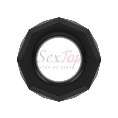 Ерекційне кільце чорне без вібрації Lovetoy, Черный - 4