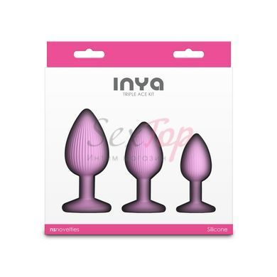 Набор анальных пробок NS Novelties INYA - Triple Ace Kit - Blush &mdash;  фото товара 4