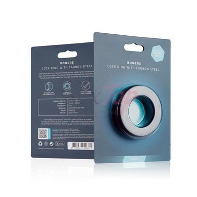 Эрекционное кольцо Boners Cock Ring With Carbon Steel &mdash;  фото товара 5