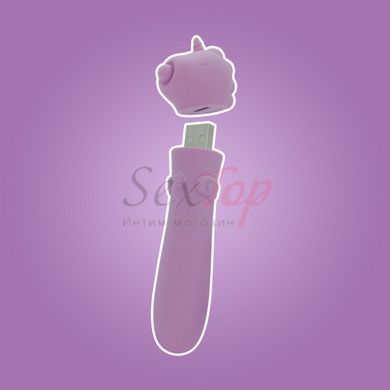 Вібратор-єдиноріжка Unihorn USB Bullet - Karma Lilac, віброкуля, USB-зарядка - фото товару 8