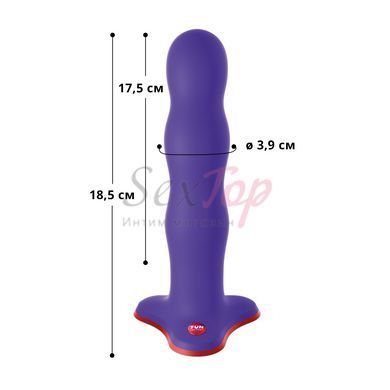 Фаллоимитатор Fun Factory BOUNCER, фиолетовый, шарики внутри, эффект вибрации, диаметр 3,9 см &mdash;  фото товара 2