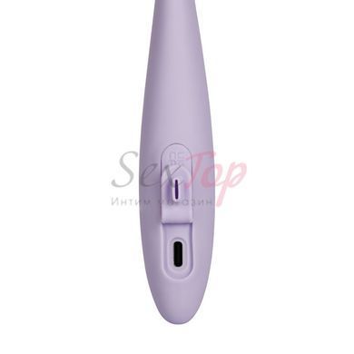 Тонкий кролик-вібратор Svakom Cici 2+ Lilac, керування зі смартфона, підігрів до 38 &deg;C - фото товару 6