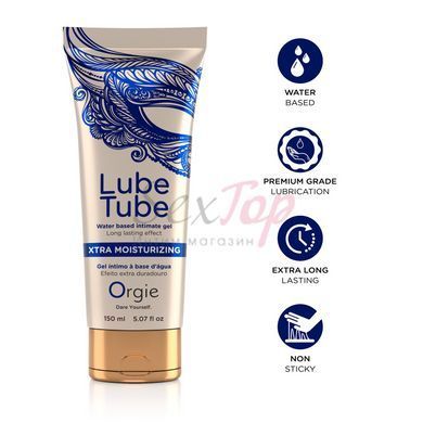 Лубрикант на водній основі Orgie Lube Tube Xtra Moisturizing, 150 мл, інтенсивне зволоження - фото товару 3