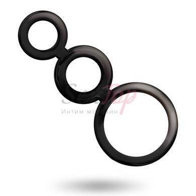 Эрекционное кольцо тройное Addicted Toys Rings Set For Penis Smoked &mdash;  фото товара 3