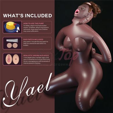 Надувна секс лялька африканка Lovetoy - фото товару 2