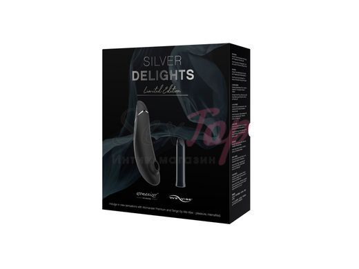Преміальний подарунковий набір Silver Delights Collection: Womanizer Premium та We-Vibe Tango - фото товару 7