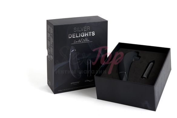Преміальний подарунковий набір Silver Delights Collection: Womanizer Premium та We-Vibe Tango - фото товару 6