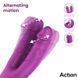 Двойной реалистичный вибратор с отростком для клитора фиолетовый Action Nico Vibe Clit Hitting Ball Alternating Dildos &mdash; фото 3 из 9