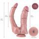 Двойной фаллоимитатор для секс-машин Hismith Double Penetrator, 9.25&Prime;, KlicLok и присоска &mdash; фото 3 из 15