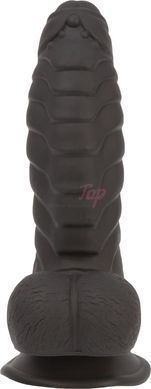 Фалоімітатор ADDICTION Ben 7" Dildo With Balls Black, віброкуля в подарунок - фото товару 3