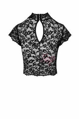 Топ Noir Handmade F303 Essence lace top with high collar - XL &mdash;  фото товара 5