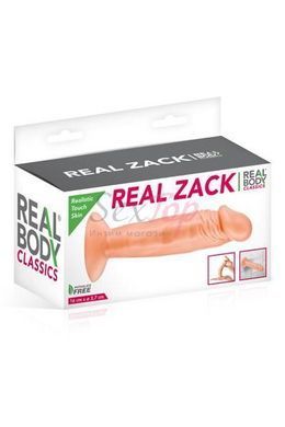 Фаллоимитатор Real Body - Real Zack Flesh, TPE, диаметр 3,7см &mdash;  фото товара 3