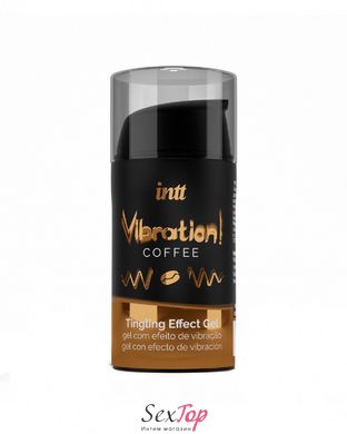 Жидкий вибратор Intt Vibration Coffee (15 мл), густой гель, очень вкусный, действует до 30 минут SO3511 фото