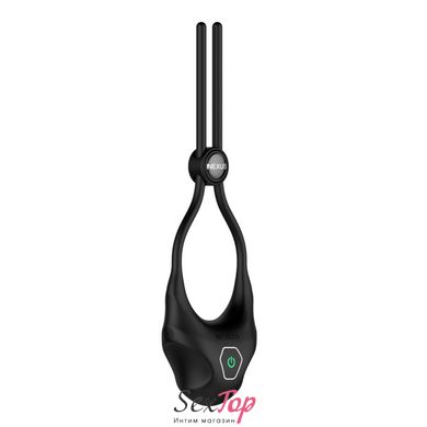 Эрекционное кольцо Nexus FORGE Vibrating Adjustable Lasso - Black SO8695 фото