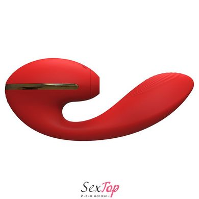 Вакуумный вибратор KISTOY Tina с подогревом, вагинально-клиторальный, диаметр 3,5см SO3618 фото