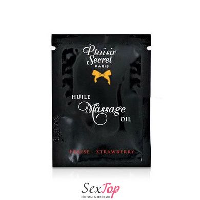 Пробник масажної олії Plaisirs Secrets Strawberry (3 мл) SO1202 фото