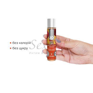 Смазка на водной основе System JO H2O &mdash; Peachy Lips (30 мл) без сахара, растительный глицерин &mdash;  фото товара 2
