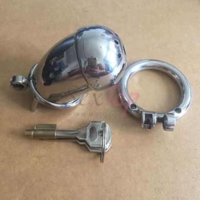 Пояс верности мужской из нержавеющей стали серебристого цвета Bdsm4u &mdash;  фото товара 2