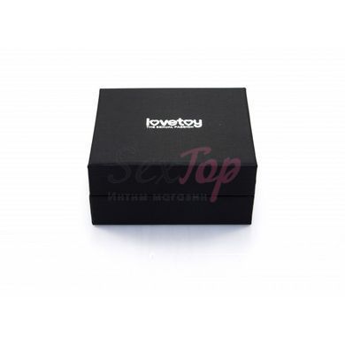 Анальная пробка золотая с красным камнем размер S Lovetoy &mdash;  фото товара 2