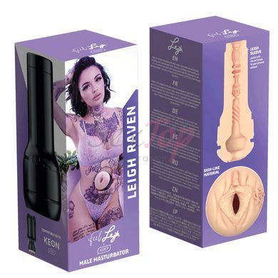 Мастурбатор Kiiroo Feel Leigh Raven, копія вагіни порнозірки - фото товару 9