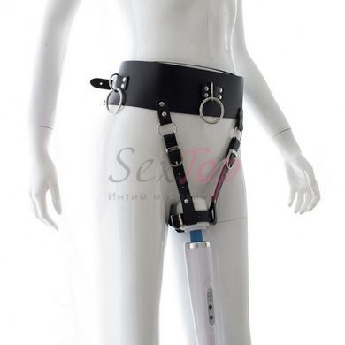 Пояс вірності жіночий шкіряний Bdsm4u Fixed AV - фото товару 2
