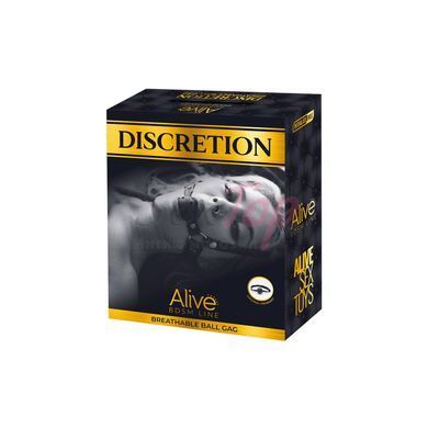 Воздухопроницаемый кляп Alive Discretion Black &mdash;  фото товара 3