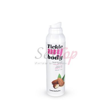 Массажная пена Love To Love Tickle my body Sweet almonds (150 мл), увлажняющая,  - 2