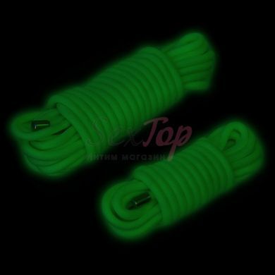 Веревка гладкая флуоресцентная светящаяся зеленая Glow In The Dark Rope, 5 метров &mdash;  фото товара 2