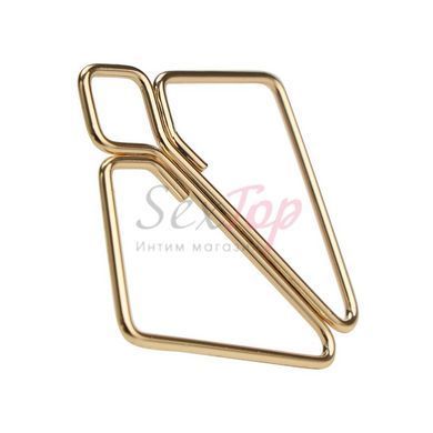Затискачі для сосків з важкою підвіскою LOCKINK Nipple Clamps with Heavy Pendant - Golden - фото товару 6
