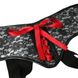 Трусы для страпона Sportsheets - SizePlus Grey&Black Lace Corsette, широкий пояс, бант, кружево SO2178 фото 4