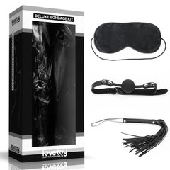 Набор для сексуальных бдсм игр Deluxe Bondage Kit (маска, кляп, плеть) IXI39769 фото