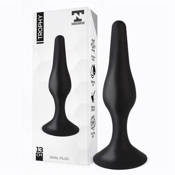 Trophy Anal Plug 13 Cm Silicone Black &mdash;  фото товара 1